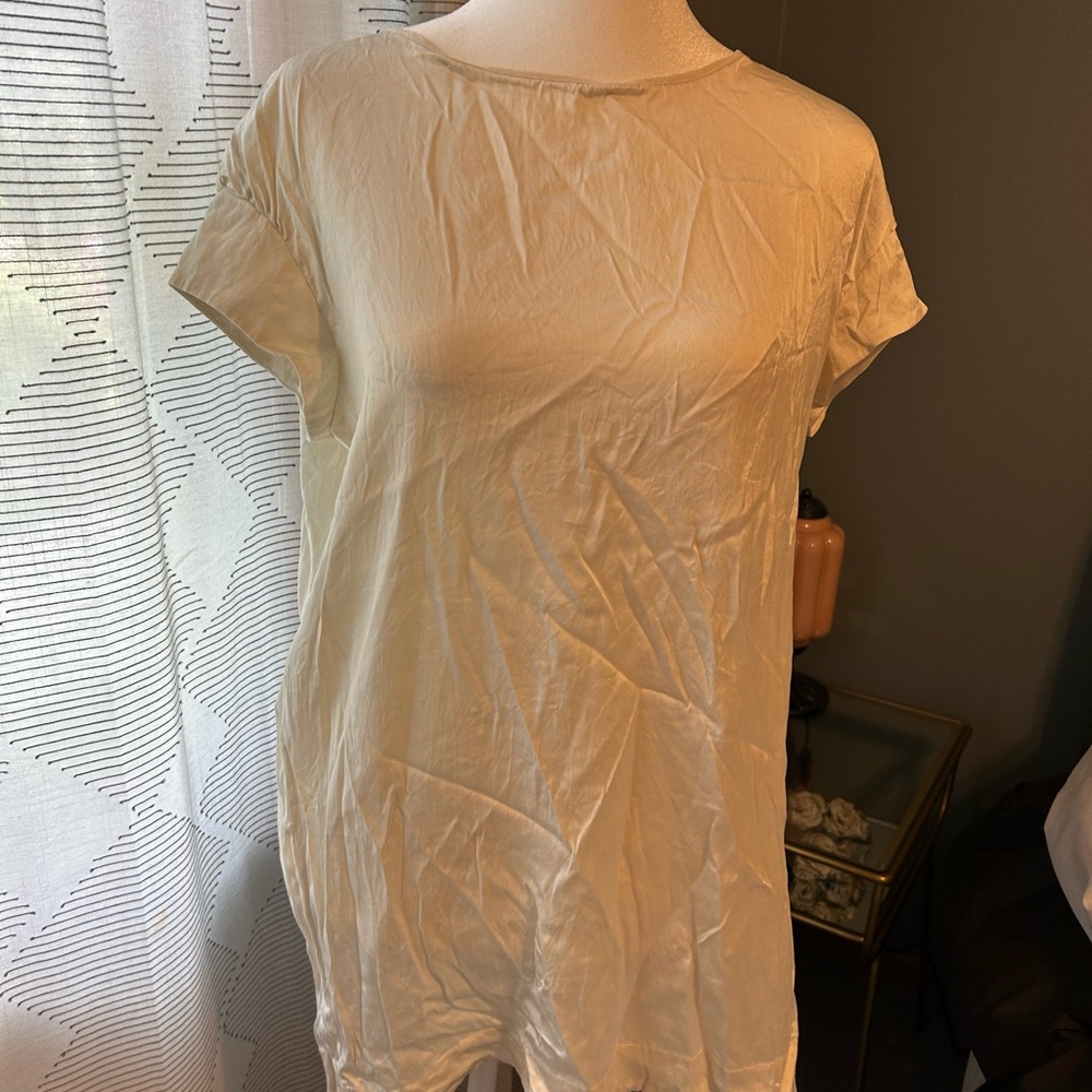 Vince Cream Short Sleeve Tee